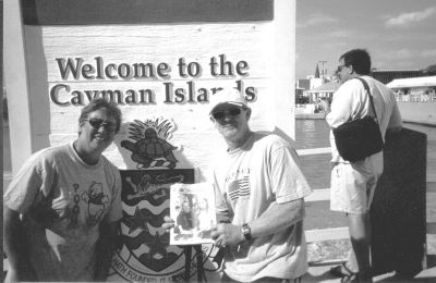 04-18-02-5
Bob, Diane and Amanda all recently took a Carnival Cruise trip to Cozumel, Grand Cayman Islands and Jamaica over the February vacation and remembered to take along a copy of their favorite reading material, The Wanderer. 4/18/02 edition
