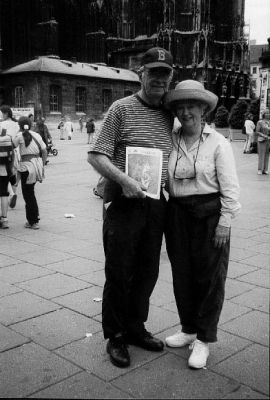 08-23-01
Pat and Ralph Sanford of Mattapoisett are seen here standing in front of St. Stephens Cathedral in Vienna during a trip to Austria in June. 8/23/01 edition
