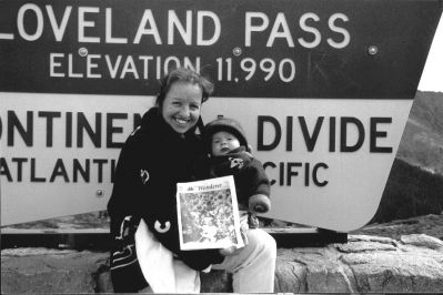 11-01-01-1
Jen and four-month-old Madeline Hartley of Marion pose at Loveland Pass in Colorado with a copy of their favorite hometown publication, The Wanderer, during a recent trip to visit family.  11/1/01 edition
