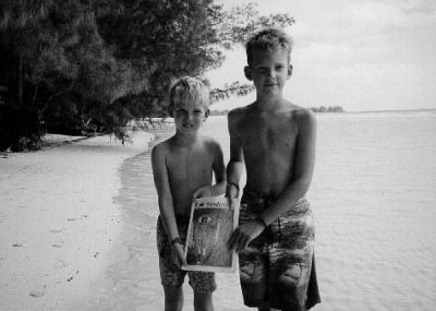 12-13-01
Mattapoisett residents Mason Henshaw and Todd Henshaw pose with a copy of The Wanderer in the Bahamas during a trip taken over the recent Thanksgiving break. 12-13-01 edition
