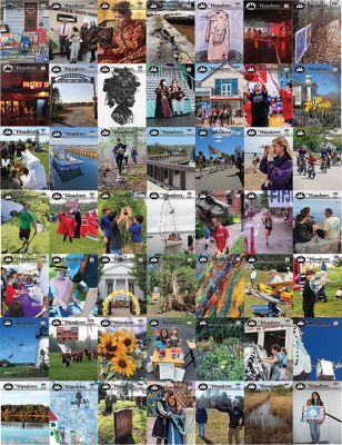 2023
The Year 2023, as shown in 49 of the 52 Wanderer cover photos, documents many events in the Tri-Towns, including the August 8 tornado, various achievements, including the launch of the homemade sailboat Arabella, along with community celebrations throughout the year. January 4, 2024 edtion
