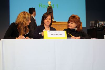 PTA Spelling Bee 2012
Queen Bees; Sue Powers, Tara Boening & Laura Vurabito at the 2012 Mattapoisett PTA Spelling Bee held on March 9th.
