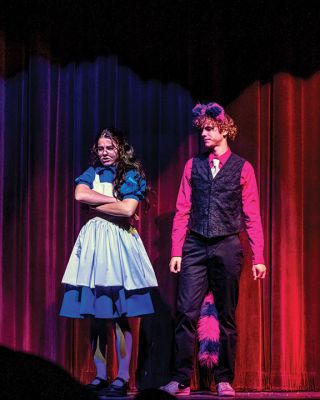 Alice in Wonderland
The Old Rochester Regional High School theater group’s production of “Alice in Wonderland” opens on Thursday, November 17, at 7:00 pm. Alice is played by Cattarinha Nunes, while the King is played by Jackson Veugen and the Queen of Hearts by Kathleen Dunn. Photos by Ryan Feeney
