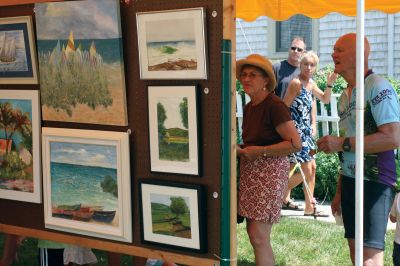 Harbor Days Art Show
After a four-year hiatus, the Mattapoisett Museum and Carriage House hosted another Harbor Days Art Show for local artists to display and sell their artwork on July 17 and 18, 2010. Photo by Anne OBrien-Kakley.
