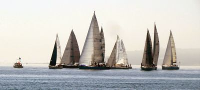 Crescent Beach
Here, sailboats approach the starting line as the horn goes off for the start of the race in Mattapoisett on Saturday afternoon. Photo taken from Crescent Beach by Faith Ball
