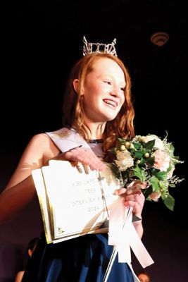 Bree LeFavor
Bree LeFavor of Marion, 13, won first place in the recent Miss Cape Cod Teen pageant. Photos courtesy Julie LeFavor
