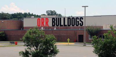 ORR Bulldogs
Last week, the Old Rochester Athletic Booster Club proudly unveiled its most recent project on the ORR campus – large aluminum letters on the exterior wall of the gymnasium overlooking the athletic fields. Photo courtesy Justin Shay
