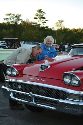 Classic Cars
Classic car enthusiasts from the area gathered Monday nights throughout the summer, riding up in their shiny antique cars and pulling up a lawn chair to sit back and reminisce about the good old days to the sounds of music from the ‘50s and ‘60s. October 12 will be the final classic car show of the year at Plumb Corner, and the biggest. There will be food, a DJ, vendors, and trophies for the top 50 car entries. Photo by Jean Perry
