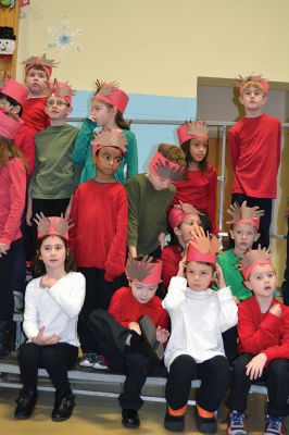 Center School's Annual Holiday Performance
Center School students presented their annual holiday performance to a gymnasium filled to capacity of family and friends on December 18. In addition to Christmas, the three holidays and traditions of Hanukkah, Kwanza, and Mexican “Posadas” were represented in the show. Photos by Jean Perry
