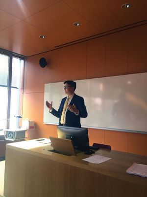 Daniel P. Fealy
Daniel P. Fealy of Mattapoisett, Class of 2020 Providence College (Bishop Stang 2016), presented a paper, "The Metaphysics of Wittgenstein's Linguistic Ideas", at the Lugano Undergraduate Philosophy Conference 2019, held February 28 - March 2 at the Università della Svizzera Italiana, Lugano, Switzerland. Photo courtesy Gary Fealy
