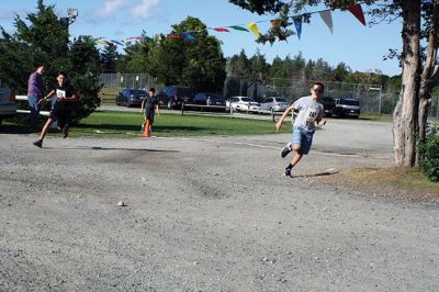 Kids Ocean Mile Fun Run
Drew Weaver, #102, aged 12 of Mattapoisett and Matt Castro, #101, age 12 of Westport, were guaranteed winners September 13 at the Kids Ocean Mile Fun Run put on by the Mattapoisett YMCA. The only ones who signed up to compete, Castro took first place and Weaver took second in a close race. YMCA Executive Director Joe Marciszyn said next year the Y would promote the race more to increase entries. Photos by Jean Perry
