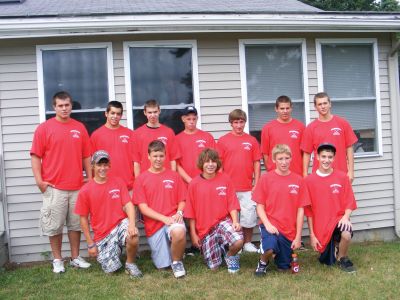 Golf for Hockey
Twelve members of the ORR/Fairhaven High School Hockey Team helped out at the 8th Annual Chuck Michaud Golf Tournament at the Bay Point Country Club in Buzzards Bay. All the proceeds of the event went to the Hockey Team and to the Chuck Michaud Hockey Rink behind the ORRJHS. Front row: Tim Kelleher, Trent Bertrand, Cam Severino, Cam OConnor, Nick Gurgis. Back row: Cpt. Gage Silva, Cpt. Eric Xavier, Troy Koeppel, DJ Sylvia, Cpt. Raymond Lowton, Austin Koeppel, and Max Sherman. Photo by Adam Silva.
