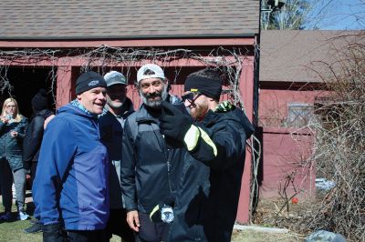Cross-country Run
Graham Correia completed his cross-country run from Denver, Colorado, to Massachusetts on Sunday, March 13, at his parents’ home in North Rochester where he was greeted by his parents Gary and Robin and dozens of family members and friends from various times and places in his life. Correia was accompanied for the final five miles by former Mattapoisett Road Race champion Jason Eddy, with whom he grew up. Photos by Mick Colageo
