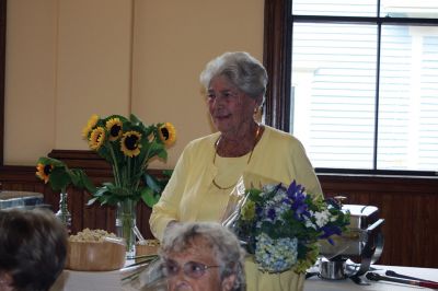 Marion COA
On August 1, the Marion COA and Friends of the Marion COA recognized Joanne Mahoney for her efforts in securing the Marion Music Hall for social activities and for drawing attention to the needs of senior citizens in the community. Photo by Marilou Newell
