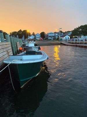 Mattapoisett Harbor 
Between Mattapoisett Harbor and a sunset, magic happens. Thank you to Laura McLean for leaping into action to capture this sublime Mattapoisett scene with her camera. Photo by Laura McLean. August 29, 2019 edition
