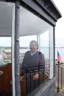 Ned’s Point Lighthouse
Tuesday afternoon offered a sneak preview of the reopening of Ned’s Point Lighthouse scheduled for Saturday, October 9, from 11:00 am to 2:00 pm. Cathy Hardy and Mike Lally, a Texas couple, happened to be in the right place at the right time to become the first visitors to the 183-year-old lighthouse that had been closed for the past two years and three months. The lighthouse typically draws 100 visitors from all over the world when open during any regular, three-hour session. Photo by Mick Colageo
