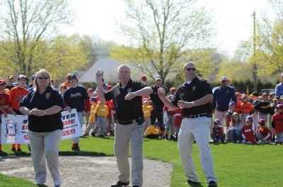 Old Rochester Little League
 The Old Rochester Little League held their parade and opening day on Saturday April 27. The festivities included the National Anthem sung by Jennel Garcia and opening pitches thrown by Police Chief’s Lincoln Miller (Marion), Mary Lyons (Mattapoisett), and Paul McGee (Rochester), as well as Fire Chiefs Thomas Joyce (Marion), Andrew Murray (Mattapoisett) and Scott Weigel (Rochester). Photos by Felix Perez.
