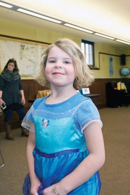 “Frozen” at the Library
While it was warm and sunny outdoors, it was “Frozen” inside the Mattapoisett Library on Friday, February 19. Young library patrons enjoyed a number of Disney’s “Frozen” activities, with even a few Elsas stopping by to join in the fun. Photos by Colin Veitch
