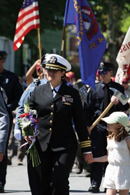  Mattapoisett Memorial Day 
It was a great turnout for the Mattapoisett Memorial Day observance on Monday afternoon, which began at Center School and then proceeded to the library for the placement of flowers on the monuments before parading over to Town Wharf to place a wreath in the outgoing tide to honor those lost at sea. Photos by Jean Perry

