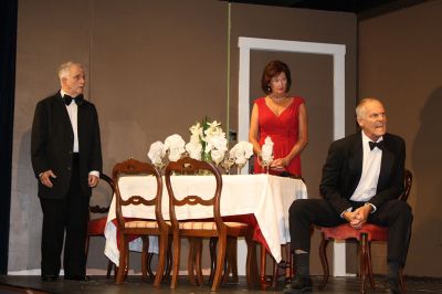 An Invitation to Dinner 
The Marion Art Center invites you to attend its latest production, “The Dinner Party,” written by Neil Simon. The show opens August 11 at 7:30 pm, with shows on August 12, 17, 18, and 19. Tickets can be purchased in advance by visiting or calling the MAC. Photos by Jean Perry
