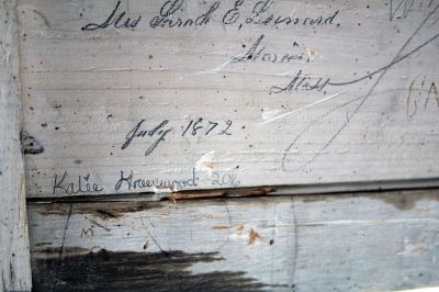 Elizabeth Taber Library
The evidence of visitors to the cupola atop Marion’s Elizabeth Taber Library is still visible in signatures that go back to the 1800s. Photos by Mick Colageo
