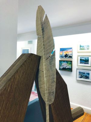 Marion Art Center
Works of art from sculpture to oil painting, from collages to textiles are now on view at the Marion Art Center's annual members show. Photos by Marilou Newell
