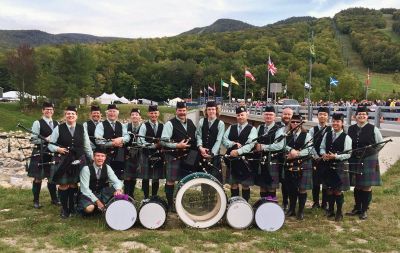 Old Colony Highlanders Pipe Band 
Old Colony Highlanders Pipe Band recently traveled to Loon Mountain in Lincoln, New Hampshire to compete in the New England Championships pipe band competition. Old Colony Highlanders came in second place overall in the championships in a field of fifteen bands.This was no small feat considering that this is the band’s first year of competing. Photo courtesy Diane Wood-Bielski 
