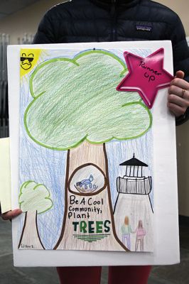 Old Hammondtown School’s 5th Grade poster contest
Paige Mallioux won first place and Willow Ruel second in Old Hammondtown School’s 5th Grade poster contest with the theme “Be a Cool Community, Plant Trees.” The Massachusetts Department Conservation and Recreation (DCR) recognizes Mattapoisett as one of the state’s Tree City USA member municipalities, and one of the town’s member activities is the annual art contest that fosters awareness in next generations about precious resources. 

