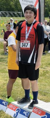 Tom Grondin
Tom Grondin earned a bronze medal during the Unified State Track and Field Championships. Photo courtesy ORR
