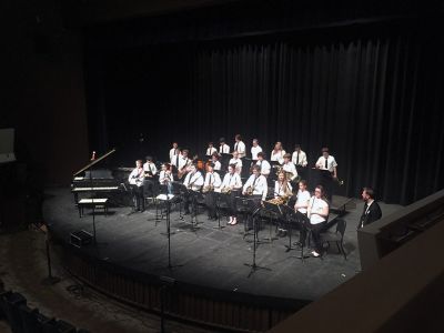 ORRJHS Jazz Band
The ORRJHS Jazz Band attended the Clark Terry Jazz Festival at UNH on Saturday, March 12. They were given an excellence award and were complemented by the judge who instructed them on their musical talent and ability during their workshop after their performance.
