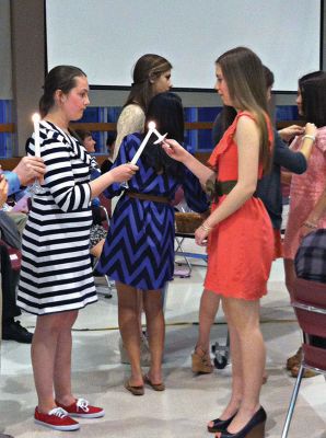 National Honor Society
Old Rochester Regional High School inducted 55 students into the National Honor Society last Tuesday. Photo by Renae Reints. 
