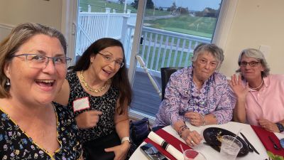 ORR Class of 1983
Reunited and it feels so good. Forty years?!? Cheer squad stories were shared by Mary-Ellen Gosselin, Kathleen Flood-Moore, Joanna Sampson and Melissa Andrews Dwyer at the Old Rochester Regional High School Class of 1983 reunion held Saturday night at the Reservation Golf Course. Photo courtesy Jennifer Shepley
