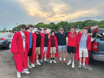 Senior Sunset
Members of the Old Rochester Regional graduating class visited Ned's Point the evening after the Senior Parade to enjoy the last senior sunset together. Photo by Ellen Scholter-Walker

