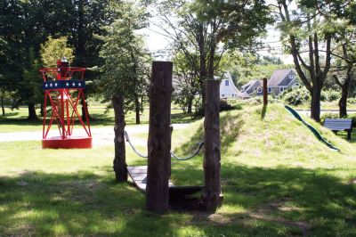 Salty's Fun-o-Rama
The Mattapoisett Land Trust will be unveiling a new playground on August 15 in Dunseith Gardens, home of Salty the Seahorse. The playground was a collective effort from various Mattapoisett residents, who donated time and materials. Photo by Paul Lopes.

