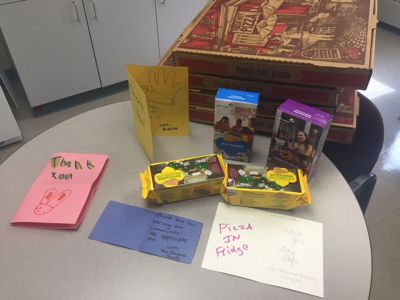 Rochester Police Department 
The Rochester Police Department submitted this photo of the gifts of gratitude officers received on Friday from local residents showing their support after the Dallas tragedy on Thursday.
