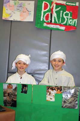 Asian Market
RMS sixth-grade students of Danni Kleiman and James Sullivan participated in the school’s very first “Asian Market” on Friday, December 9, as a way to learn about bartering and commerce. Students representing a host of different countries set up their stands to sell goods such as oil, cotton, sugar, produce, and livestock. Photos by Jean Perry
