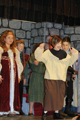 A Stranger in Camelot
It’s a new day, a new drama production, and a new director with a new genre at RMS this year as the students prepare to perform this year’s spring drama “A Stranger in Camelot.” Come see the cast of 33 5th and 6th graders perform RMS’s rendition of Mark Twain’s “A Connecticut Yankee in King Arthur’s Court” this Friday, May 4, at 7:00 pm at RMS. Photos by Jean Perry
