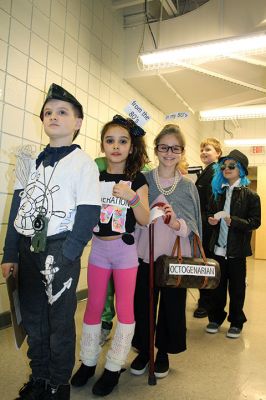 Vocabulary Day 
It was Vocabulary Day at Rochester Memorial School on March 15, which means the 4th-graders were a living, breathing dictionary as they paraded the halls dressed as a new vocabulary word they chose to learn and personify! Photos by Jean Perry
