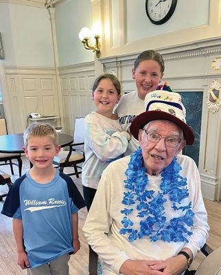 Mario Rego
Mario Rego, formerly a longtime resident of Mattapoisett, celebrated his birthday on May 20 at Our Lady’s Haven in Fairhaven. Family and friends were in attendance. Photo courtesy of Deb Silva
