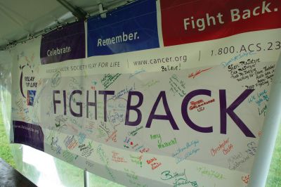 Relay for Life
The American Cancer Society held their Annual Relay for Life of the Tri-Towns from 6:00p.m. on Friday, June 12 until noon on Saturday June 13 at Old Rochester Regional High School's track. Between 250 and 300 people participated in the eighteen hour walk raising nearly $50,000 to help fight and prevent cancer. Photo by Robert Chiarito.
