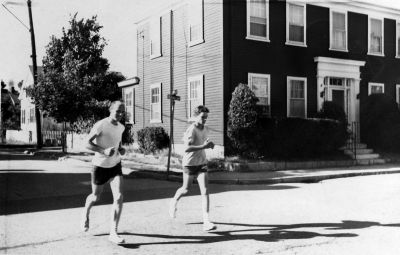 Road Race Anniversary
David Jenney, left, runs in the first Mattapoisett Road Race in 1971. The road race was originally open to Old Rochester students only, and was a way to generate funds for the school. The Road Race Committee is planning their 40th anniversary and would love to get photos and memorabilia from the public. For more information, contact Karen Manning at 508-758-9419. Photo courtesy of Danny White.

