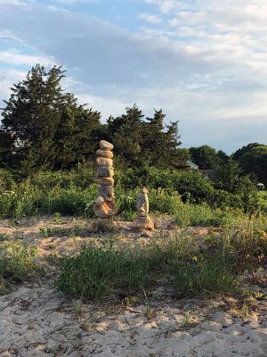 Balanced Rocks
There are numerous balanced rock displays from Pico Beach to the lighthouse in Mattapoisett.  - Nancy Prefontaine
