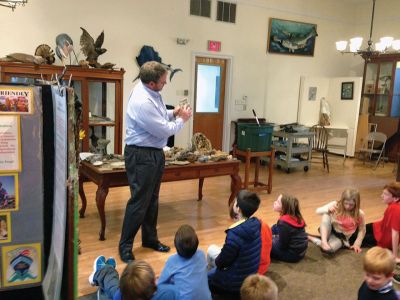 Marion Natural History Museum
The Marion Natural History Museum wishes to thank Jim Pierson for a wonderful program on collecting rocks and fossils. We learned about geology vs. paleontology equipment and how fossils are made.  We also had a chance to make our own Megladon tooth to take home. The museum also wishes to thank Sarah Porter, and parent volunteers Wendy Copps and Marcia Waldron, for their help during the event. Also, many thanks to ORCTV for allowing us to borrow their equipment to record the event. 
