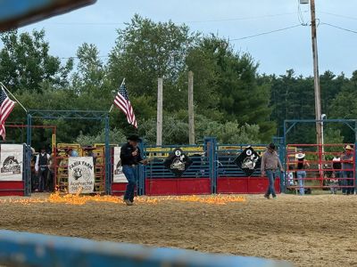 Rochester Rodeo
The second of the bi-weekly rodeo was held at the Rochester Fair Grounds this past Saturday by New England Rodeo. Present were over 20 professional bull riders from New England, Latin America, and Brazil. There were also professional barrel riders and mounted shooters. There were some young cowboys and cowgirls who also gave it their best to stay on a bucking pony. Children under 14 years of age were invited to the field to participate in competitive games to win a ribbon. Photos by Michael J. DeCicco & Hea
