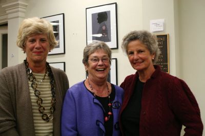 Marion Book Study Group
Trudy Kingery, Dagmar Unhoch and Chrissie Bascom socialize at an October 3, 2010 reception celebrating the 25th anniversary of the Marion Book Study Group. Photo by Laura Pedulli.

