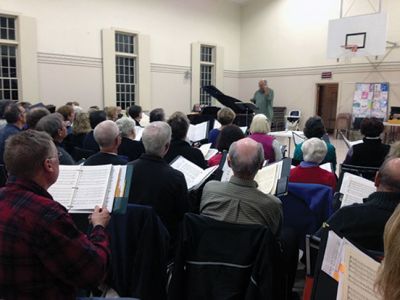 Sippican Choral Society
Members of the Sippican Choral Society rehearsing for their 49th annual Christmas Concerts on December 5th at Grace Episcopal Church in New Bedford and on December 7th at Wickenden Chapel, Tabor Academy, in Marion.
