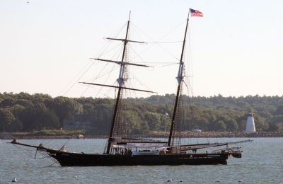 Shenandoah
Shenandoah in Mattapoisett Harbor. It is owned by Martha's Vineyard Ocean Academy. Photo courtesy Lizanne Capper Campbell
