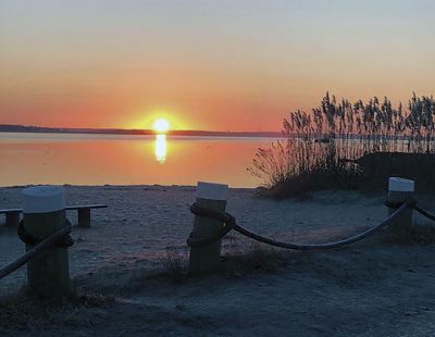 Silvershell Beach
Pattie Wing Rowley sent in this photo of a serene sunset at Silvershell Beach in Marion.
