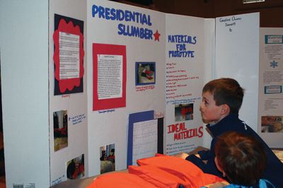 Sippican School Science Fair
Sippican School students presented their answers to the probing questions of life such as what’s in your snack foods and which helmet protects your melon the best during the April 6 annual Sippican School Science Fair. Photos by Jean Perry
