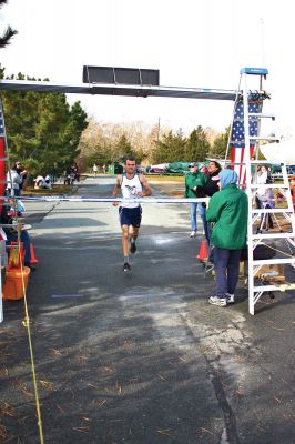 Turkey Trot
The winner of the men's division of the first annual Marion Recreation Turkey Trot was Taylor Washburn, 26, of Marion MA, with a running time of 16:42. Photo courtesy of Jody Dickerson.
